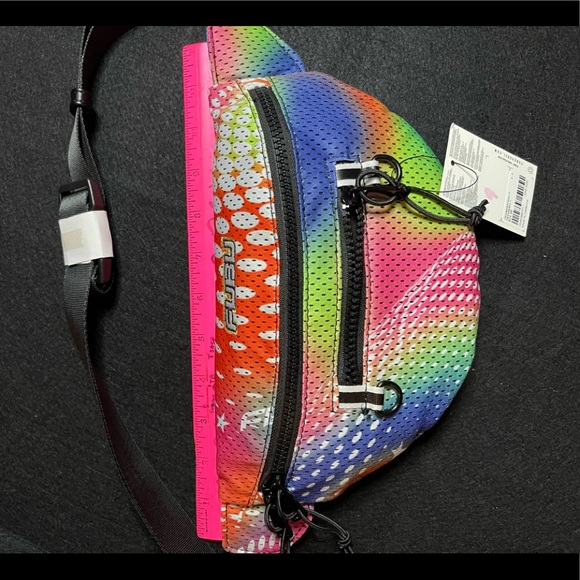 Forever 21 FUBU Multi Color Mesh NWT Cross Body Fanny Pack - Picture 9 of 11